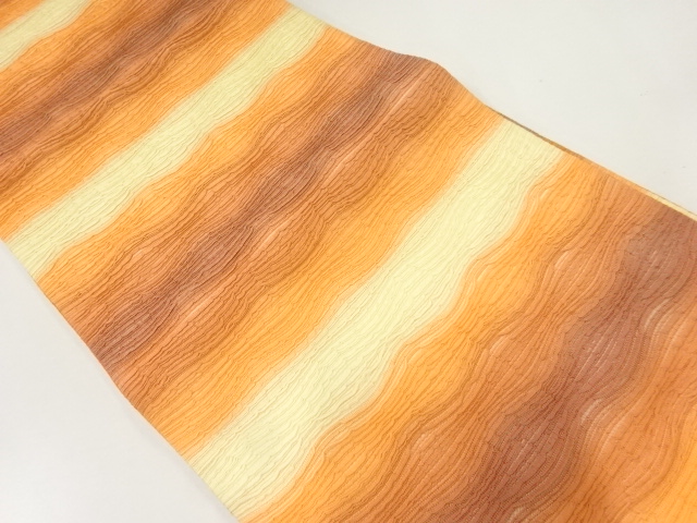 JAPANESE FUKURO OBI / MATELASSE / WOVEN STRIPE